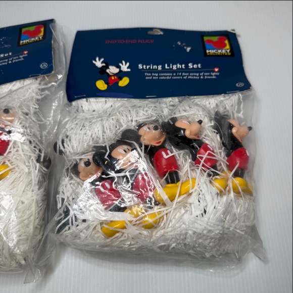 Disney Mickey Unlimited Figural String Lights 2 Sets New In Packages - Picture 3 of 12